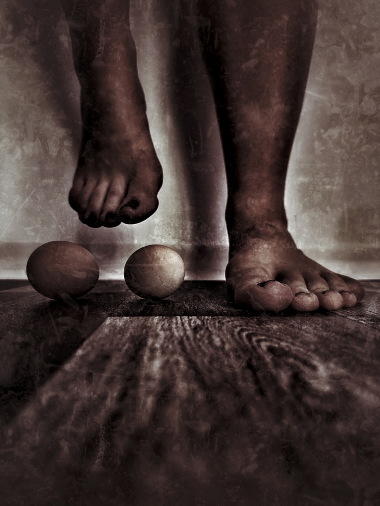 Ball Bausting Füße